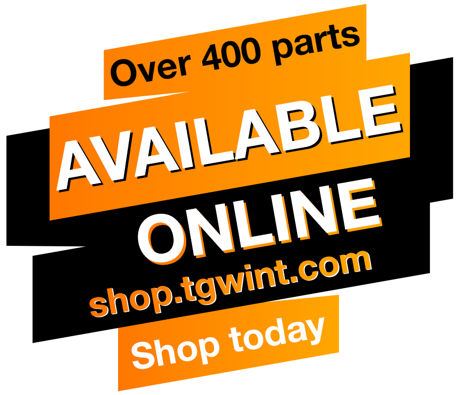 Icon displaying 'Over 400 Parts' to highlight TGW's extensive product range